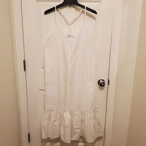 JustFab White Strapless Dress